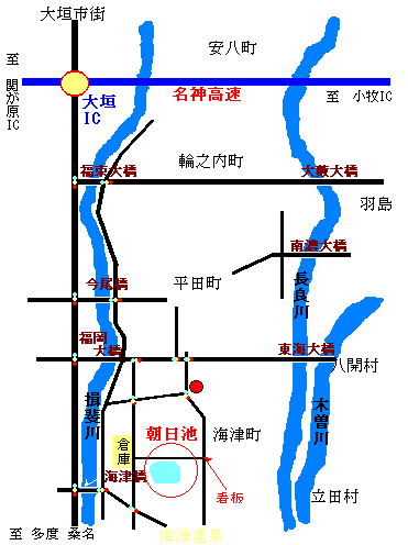 朝日池 地図map