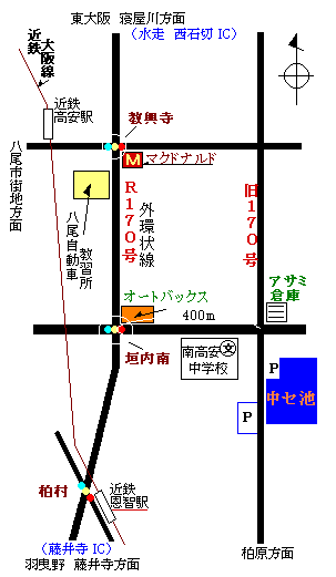 釣堀 中セ池 地図map