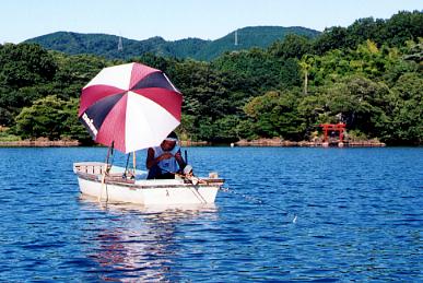 一碧湖へらぶな釣り