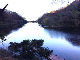 東屋、山水荘桟橋