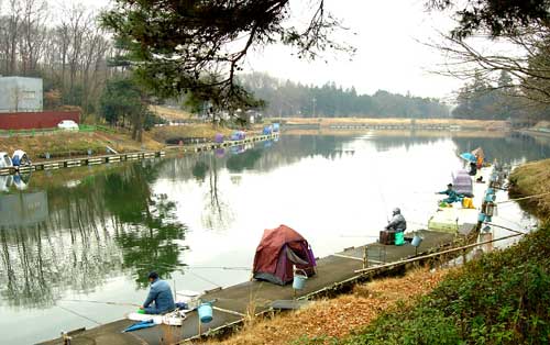 みのわだ湖 へら鮒釣り