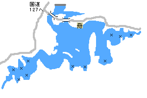 戸面原ダムmap