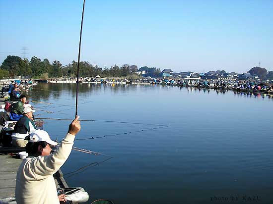 筑波流源湖へらぶな釣り