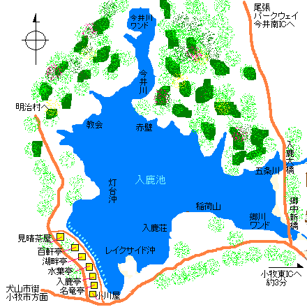 入鹿池ヘラブナmap