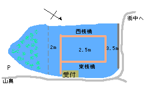 隠谷池へらぶな釣りmap