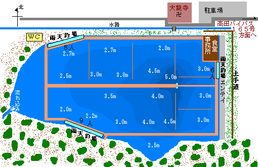 当麻池へらmap